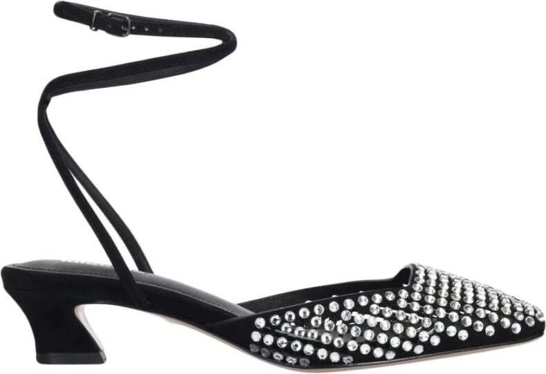 Lola Cruz Zwarte leren Pia pumps