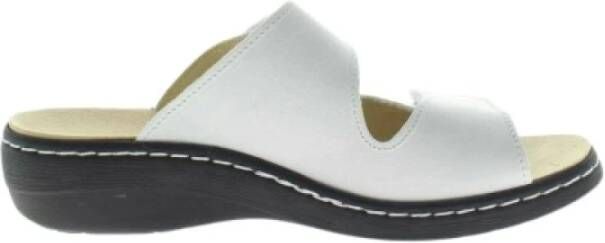 Longo Dames Leren Sleehak Sandalen
