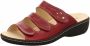 Longo Dames Leren Slippers Comfortabele Platte Sandalen - Thumbnail 1
