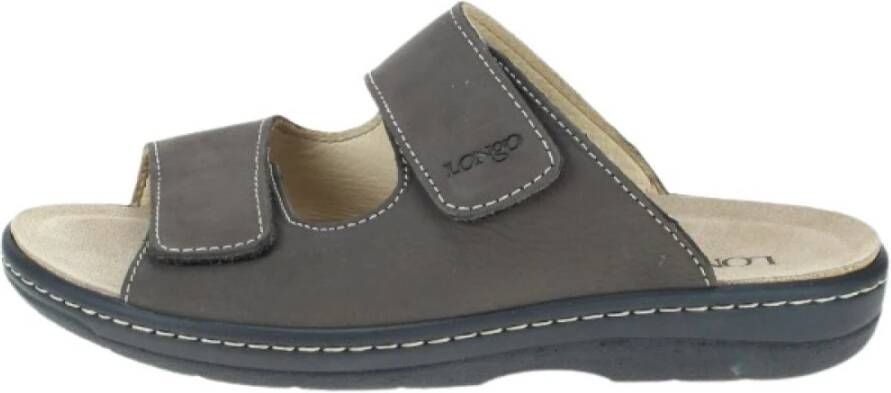 Longo Heren Leren Sandalen Comfortabele Brede Pasvorm