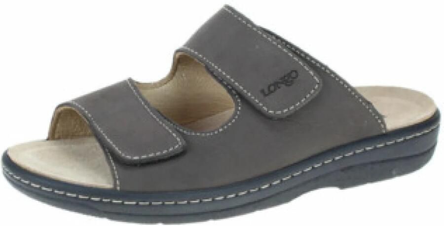 Longo Muiltjes 'Pantolette Herren 1006509-LH10912 Echtleder in braun' bruin