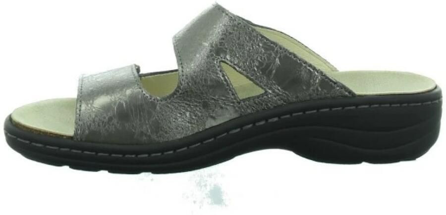 Longo 1006389 Dames Slipper Muiltje Donker Zilver - Foto 2