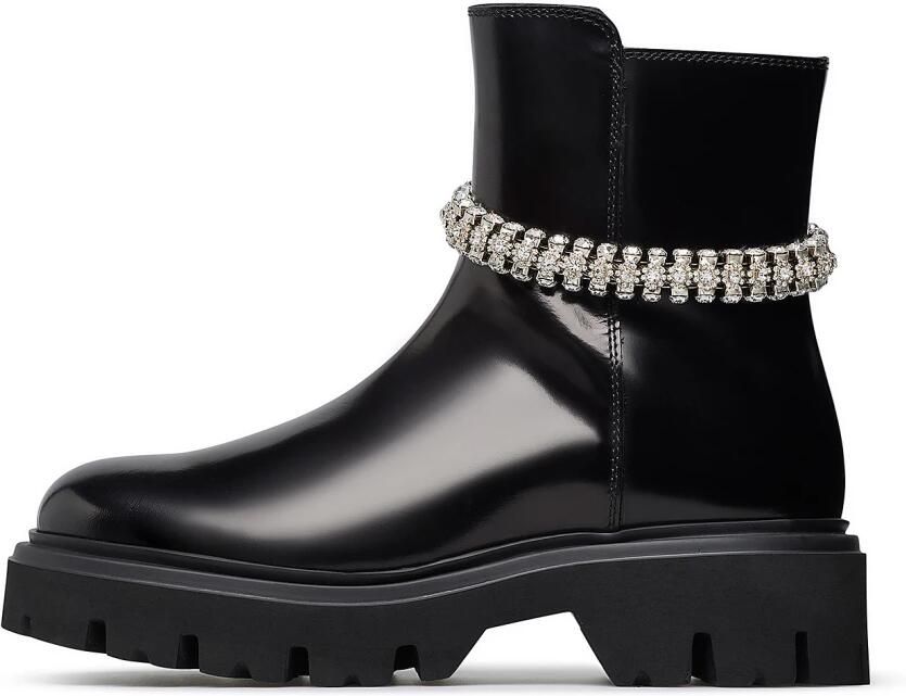 Loriblu Jewel Straped Kalfsleren Combat Enkellaarsjes