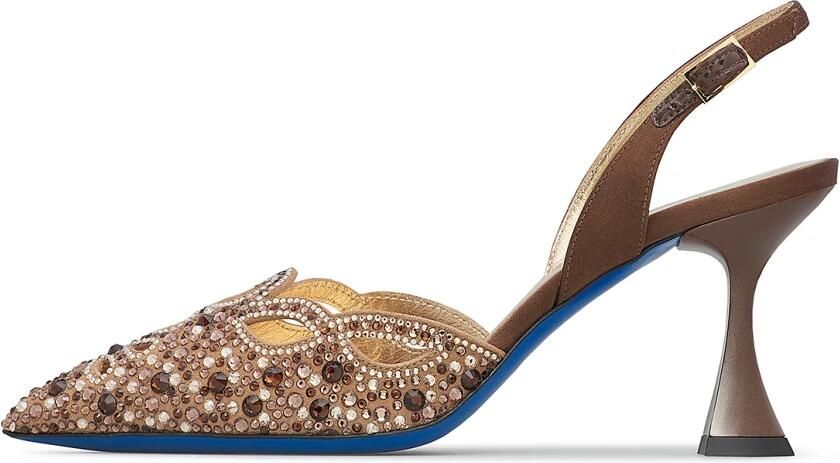 Loriblu Jewel Suede Slingbacks