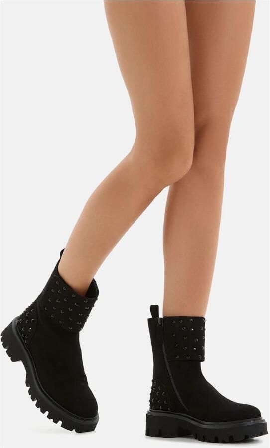 Loriblu Crystals Embellished Combat Ankle Boots - Foto 2