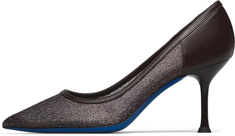 Loriblu Pumps van lakleer en tricot