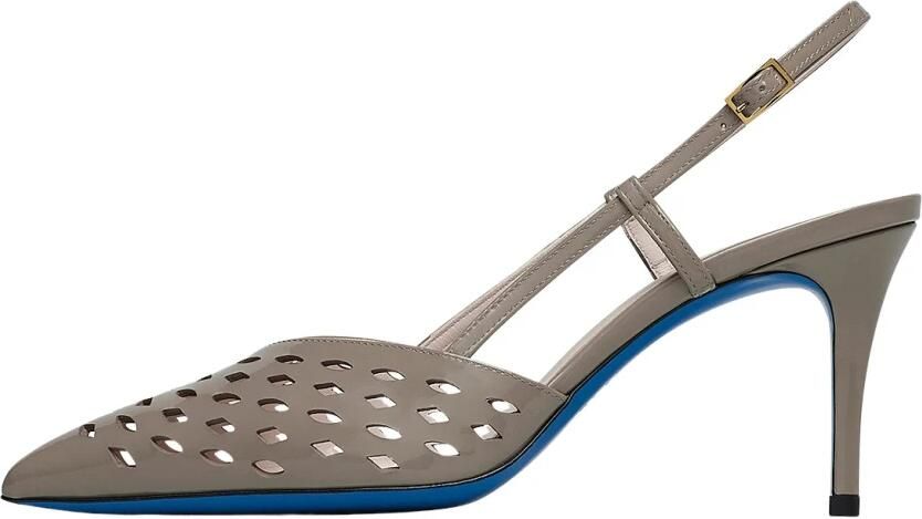 Loriblu Slingback geometrisch in modderlak