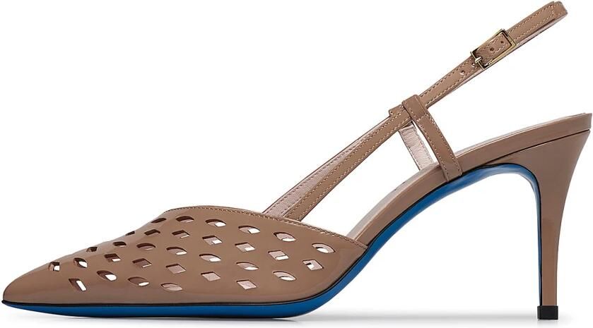 Loriblu Slingback geometrisch in poeder lak