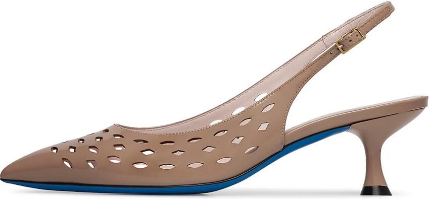 Loriblu Slingback in poederlak met geometrische motieven