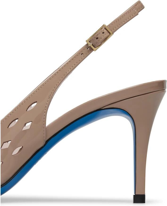 Loriblu Slingback in poederroze vernis met geometrische motieven - Foto 2