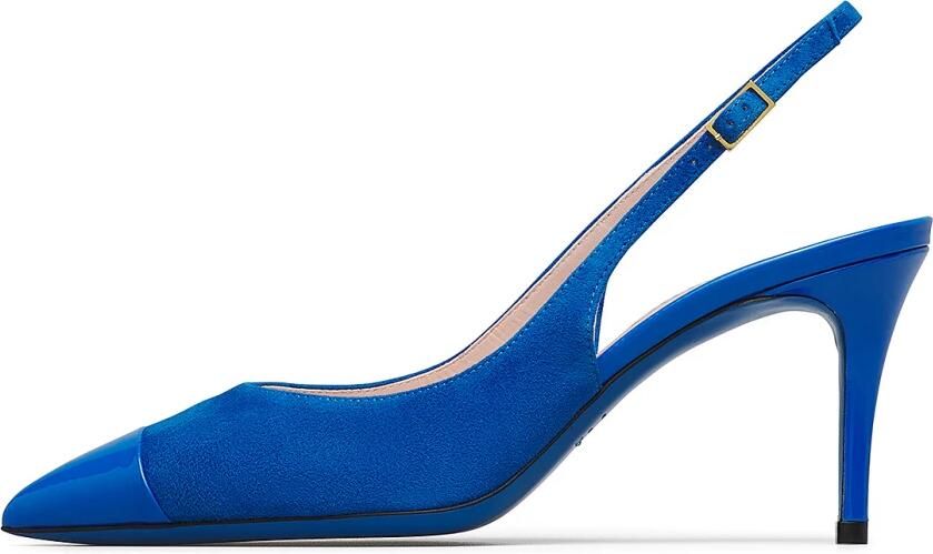 Loriblu Slingbacks van suède en lakleer