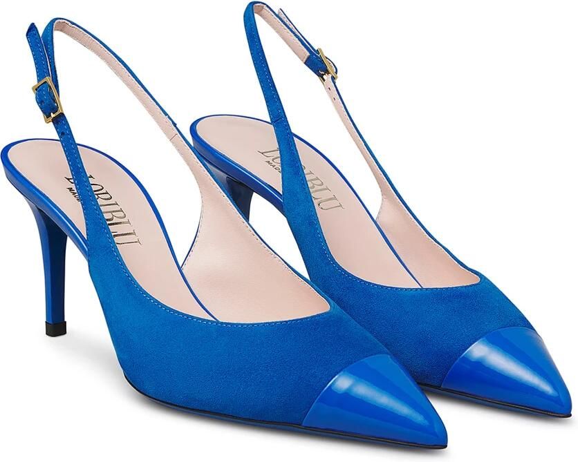 Loriblu Slingbacks van suède en lakleer - Foto 2
