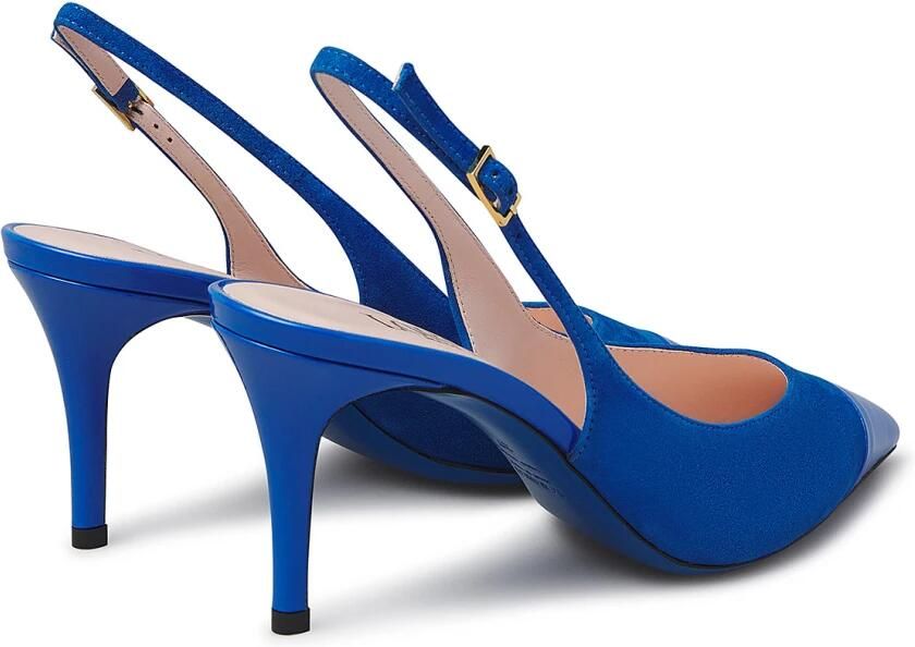 Loriblu Slingbacks van suède en lakleer - Foto 4