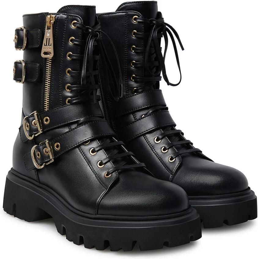 Loriblu Straped Calfskin Combat Enkellaarsjes - Foto 2