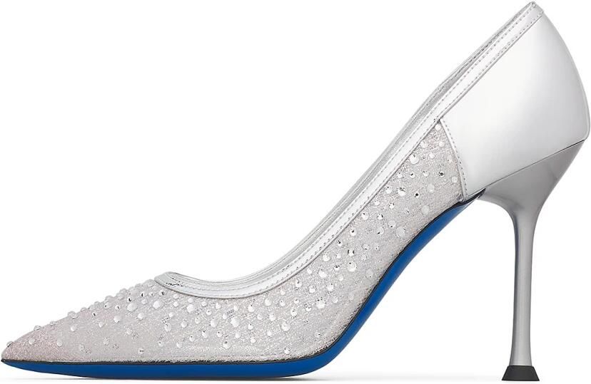 Loriblu Tricot and leather jewel Pump