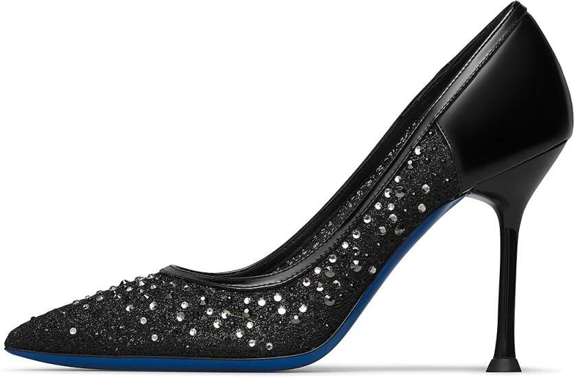 Loriblu Tricot en leren juweel pump