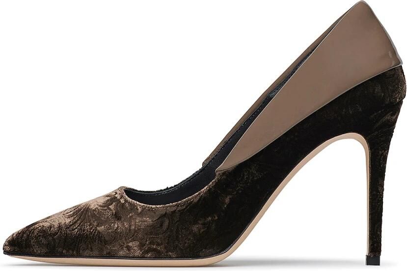 Loriblu Velvet en patent pump