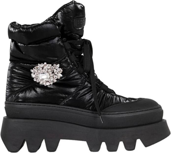 Loriblu Zwarte winter enkellaarzen Black Dames