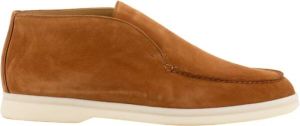 Loro Piana Klassieke Su?de Mocassins Enkellaarzen Bruin Dames