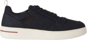 Loro Piana Newport Walk Leren Sneakers Blauw Heren