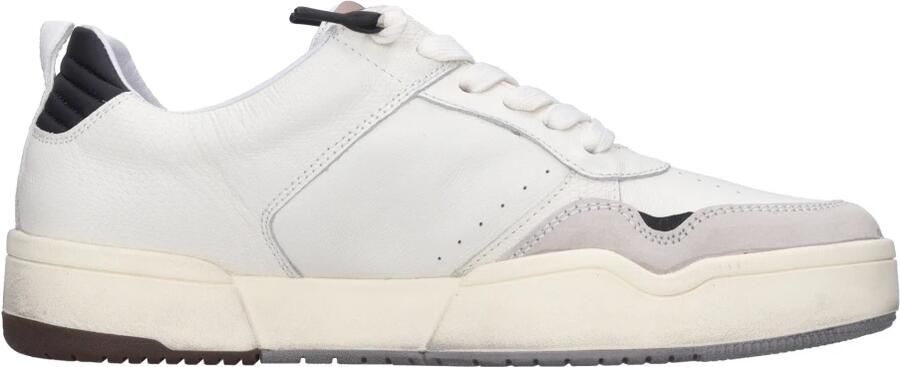 Lotto Witte Leren Sneakers met Suède Inzetstukken White Heren - Foto 4
