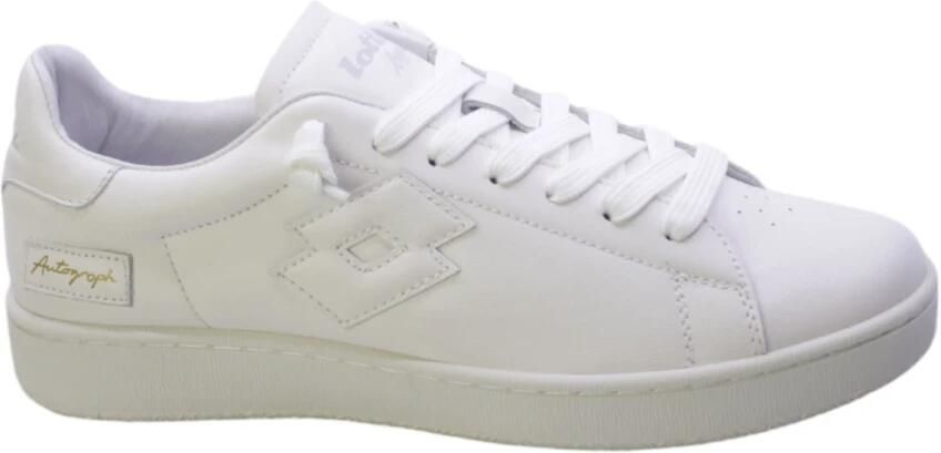 Lotto Witte leren lage sneakers