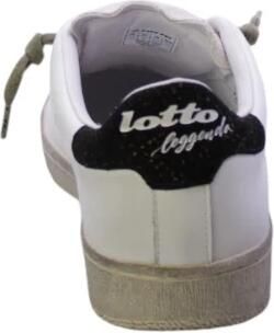 Lotto Witte leren sneakers met zwart suède - Foto 3