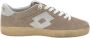 Lotto Vintage-geïnspireerde bruine leren sneakers - Thumbnail 1
