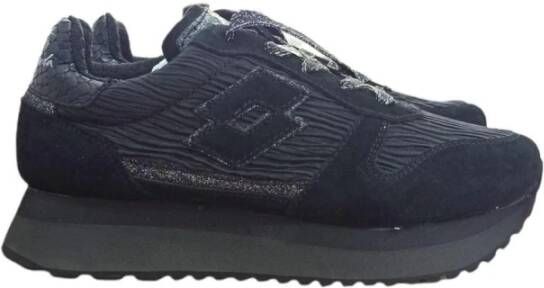 Lotto Zwarte Sleehak Sneakers