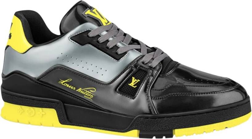 Louis Vuitton Beperkte Editie Zwart Gele Trainer Black Heren