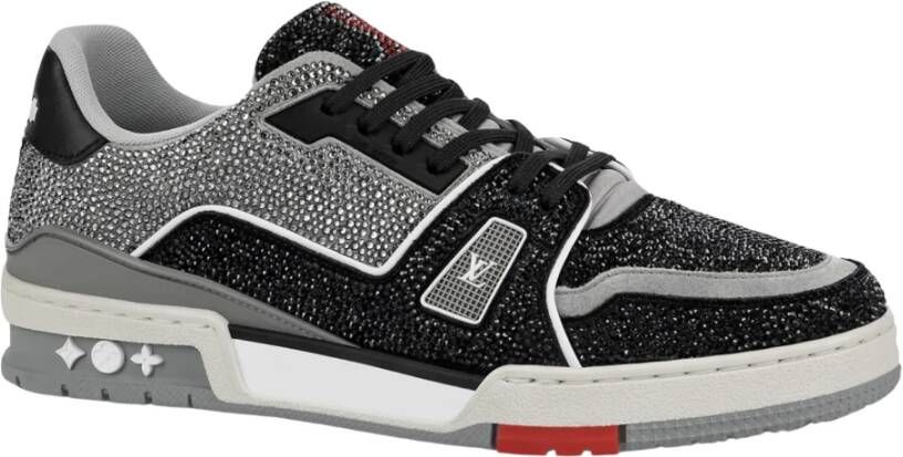Louis Vuitton Beperkte Oplage Kristal Trainer Zwart Grijs Multicolor Heren