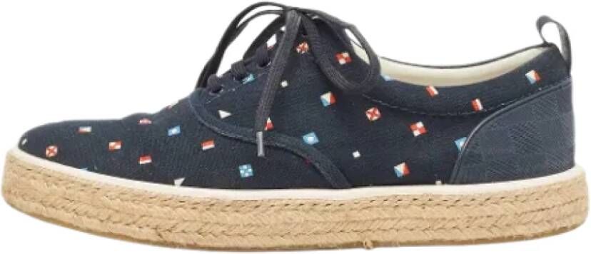 Louis Vuitton Vintage Pre-owned Canvas espadrilles Blue Heren