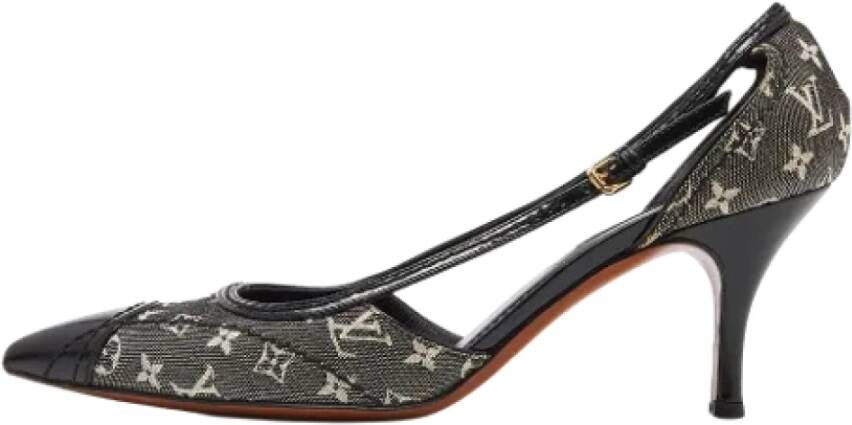 Louis Vuitton Vintage Pre-owned Canvas heels Black Dames