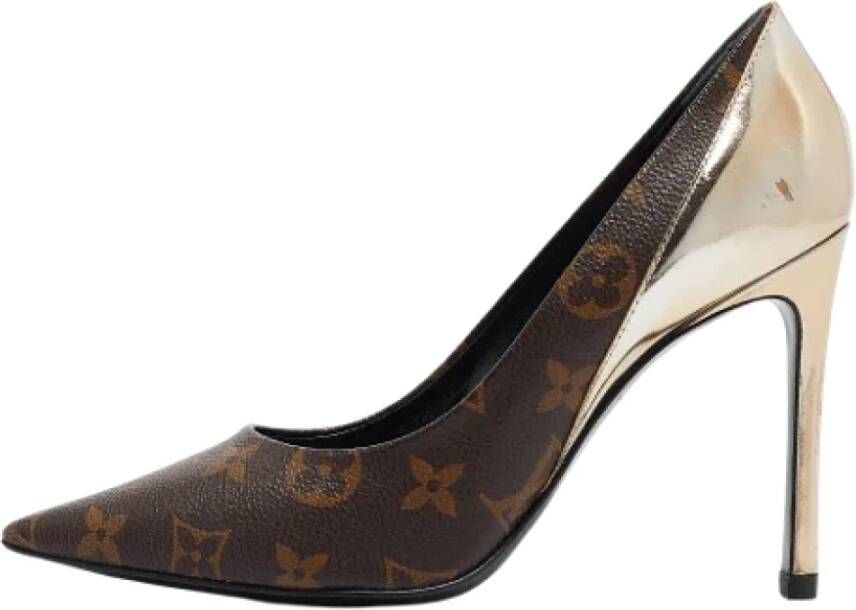 Louis Vuitton Vintage Pre-owned Canvas heels Brown Dames