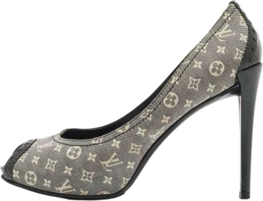 Louis Vuitton Vintage Pre-owned Canvas heels Gray Dames