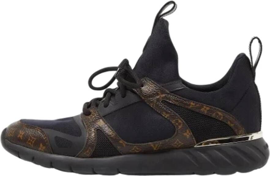 Louis Vuitton Vintage Pre-owned Canvas sneakers Black Dames