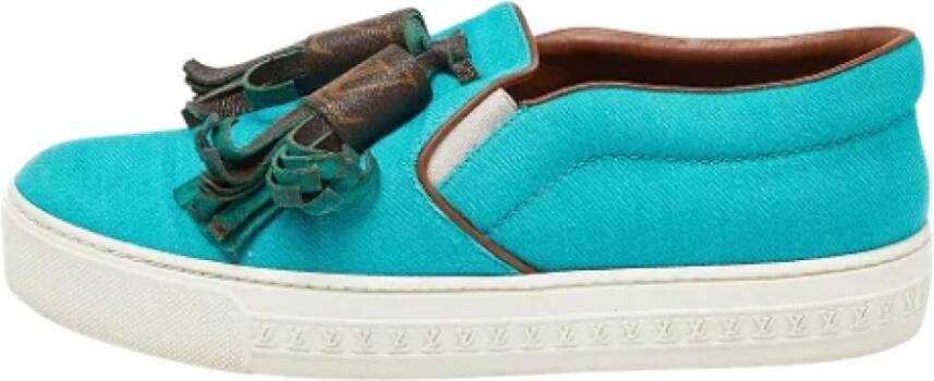 Louis Vuitton Vintage Pre-owned Canvas sneakers Green Dames