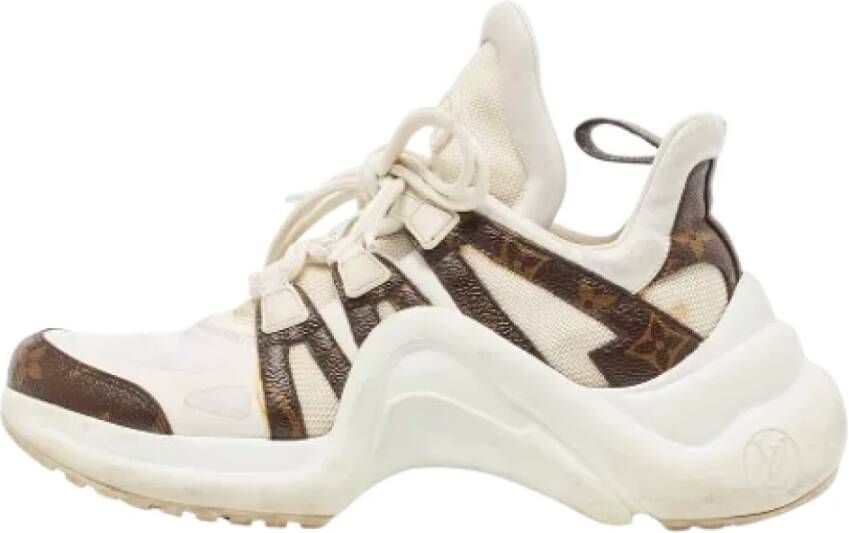 Louis Vuitton Vintage Pre-owned Canvas sneakers White Dames