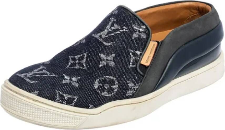 Louis Vuitton Vintage Pre-owned Denim sneakers Blue Dames