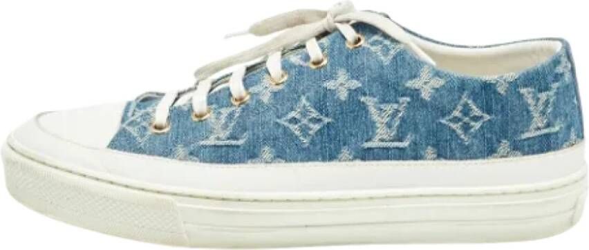 Louis Vuitton Vintage Pre-owned Denim sneakers Blue Dames