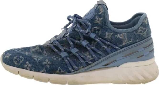 Louis Vuitton Vintage Pre-owned Denim sneakers Blue Dames