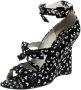 Louis Vuitton Vintage Pre-owned Fabric sandals Black Dames - Thumbnail 1