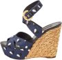 Louis Vuitton Vintage Pre-owned Fabric sandals Blue Dames - Thumbnail 1