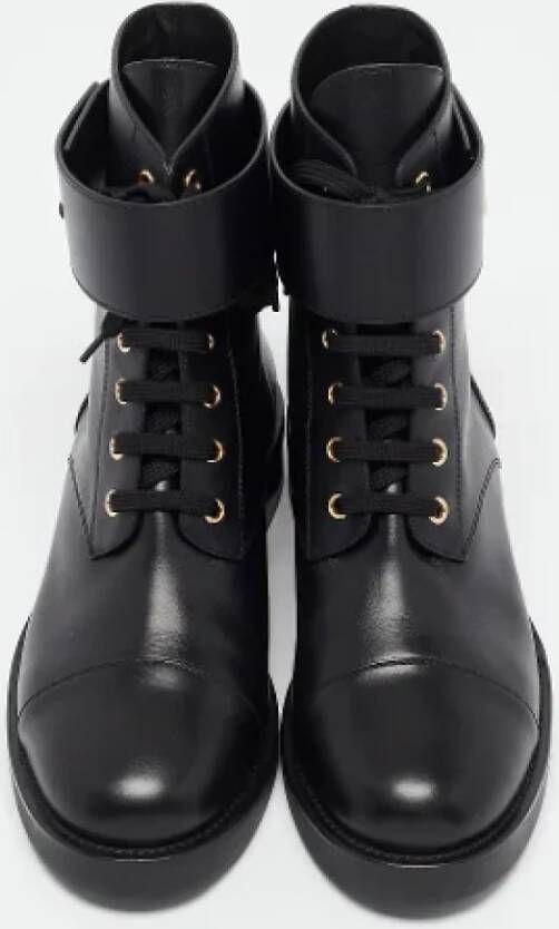 Louis Vuitton Vintage Pre-owned Leather boots Black Dames