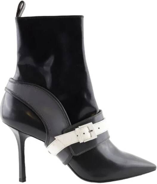 Louis Vuitton Vintage Pre-owned Leather boots Black Dames