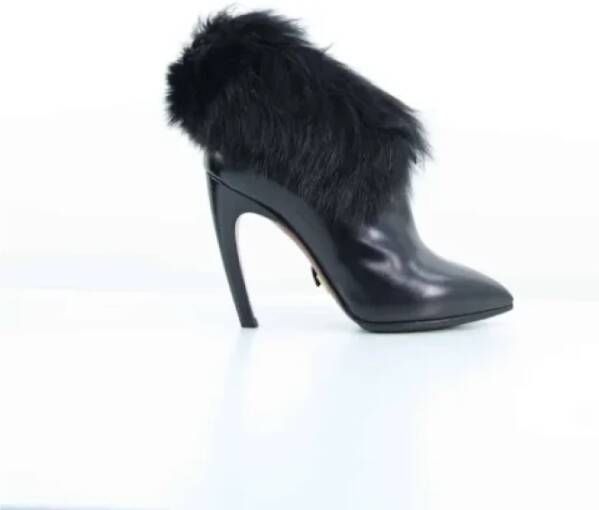 Louis Vuitton Vintage Pre-owned Leather boots Black Dames