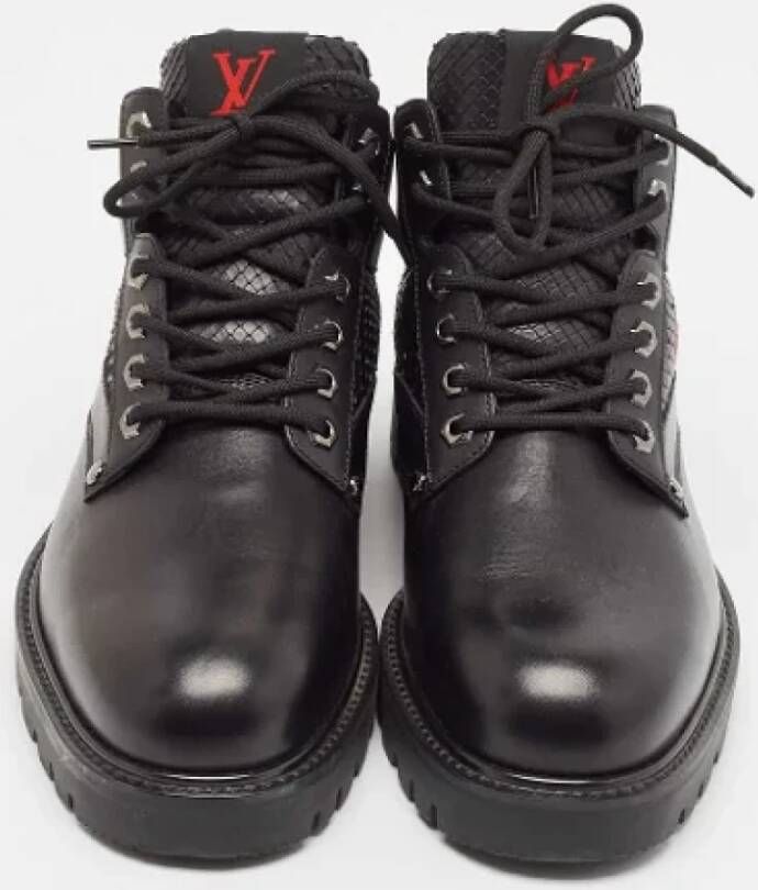 Louis Vuitton Vintage Pre-owned Leather boots Black Heren