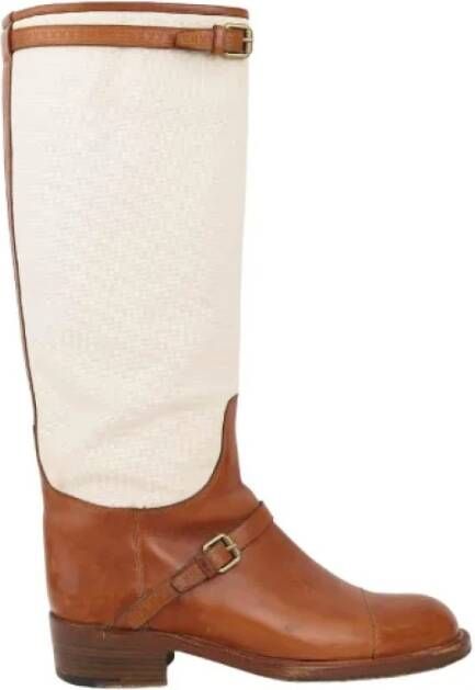Louis Vuitton Vintage Pre-owned Leather boots Brown Heren