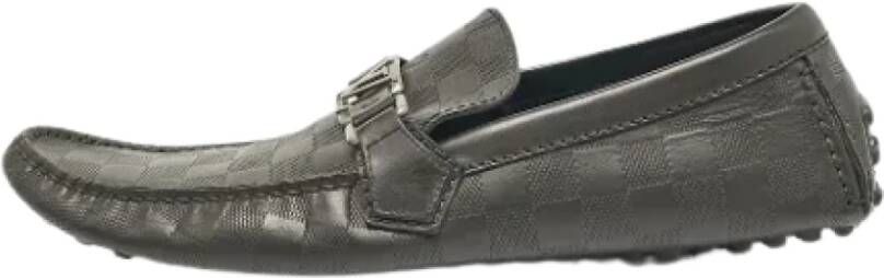 Louis Vuitton Vintage Pre-owned Leather flats Black Heren
