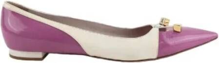 Louis Vuitton Vintage Pre-owned Leather flats Purple Dames